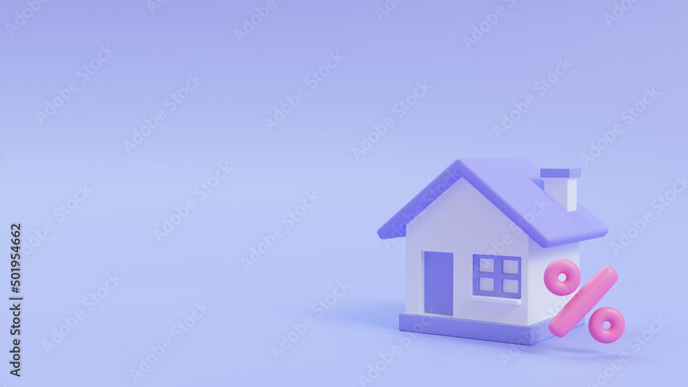 Simple house. long term savings ideas to buy real estate. 3d render illustration. Simple house. long term savings ideas to buy real estate. 3d render illustration.