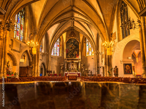 Interior of St. Michael s Church in Luxembourg