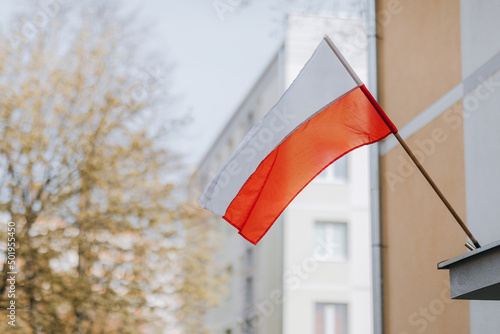 Fototapeta Naklejka Na Ścianę i Meble -  Polish flag