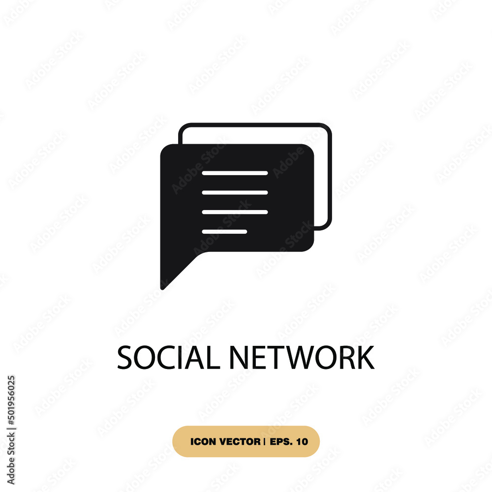 social network icons symbol vector elements for infographic web social network icons symbol vector elements for infographic web