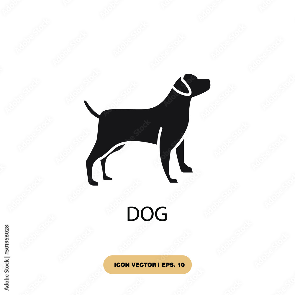dog icons  symbol vector elements for infographic web