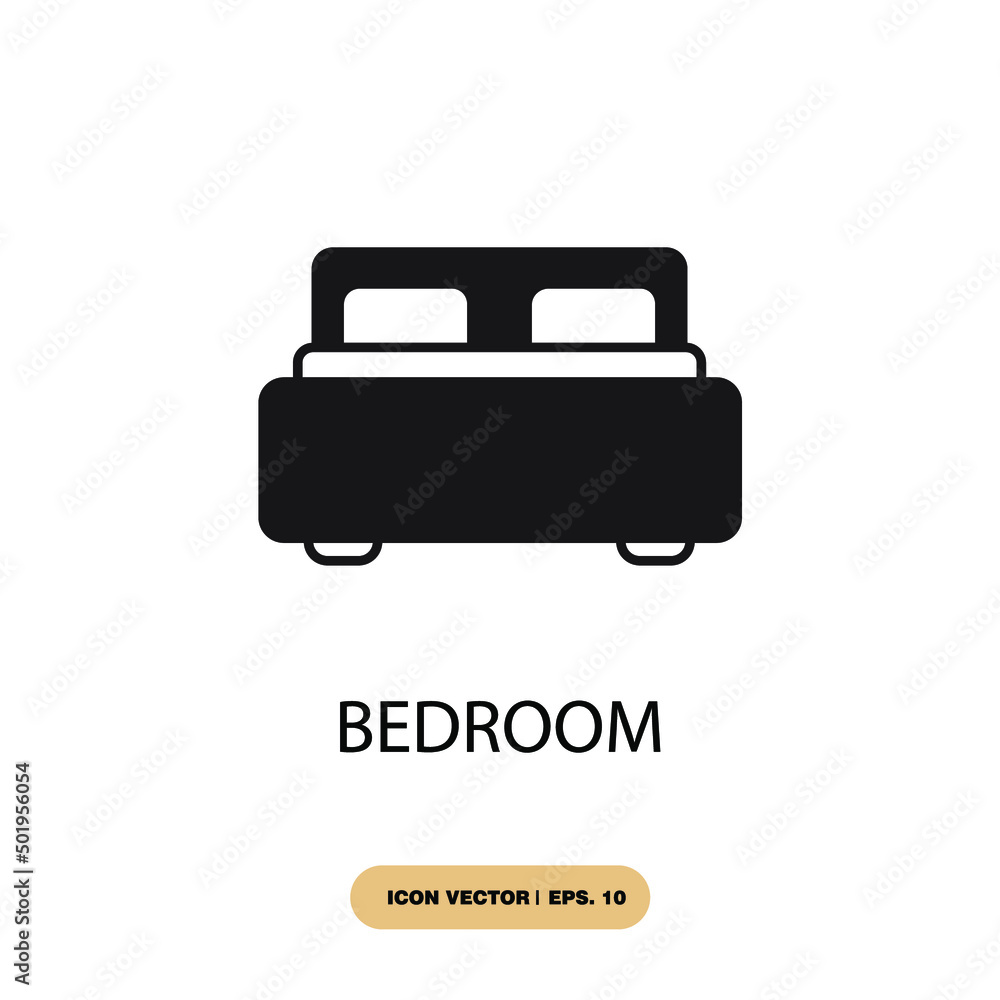 bedroom icons symbol vector elements for infographic web bedroom icons symbol vector elements for infographic web