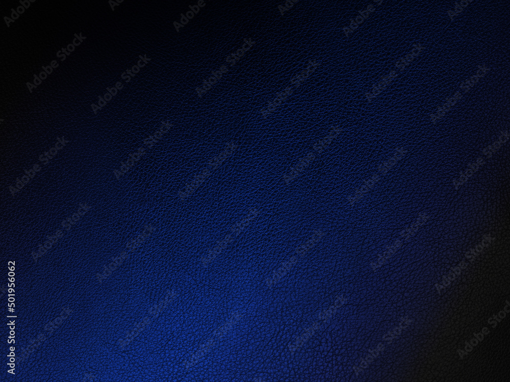 blue synthetic leather background with black gradient pattern.