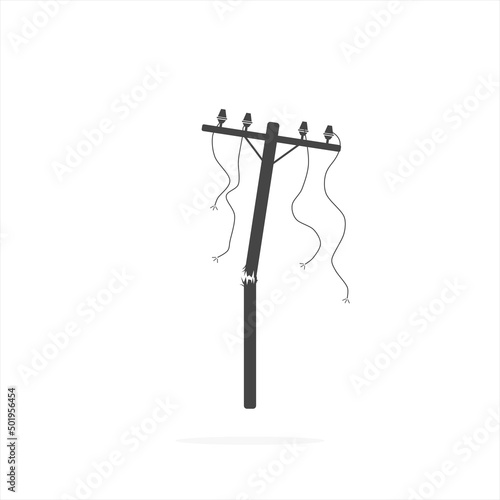 Power Cut Blackout Icon illustration vector