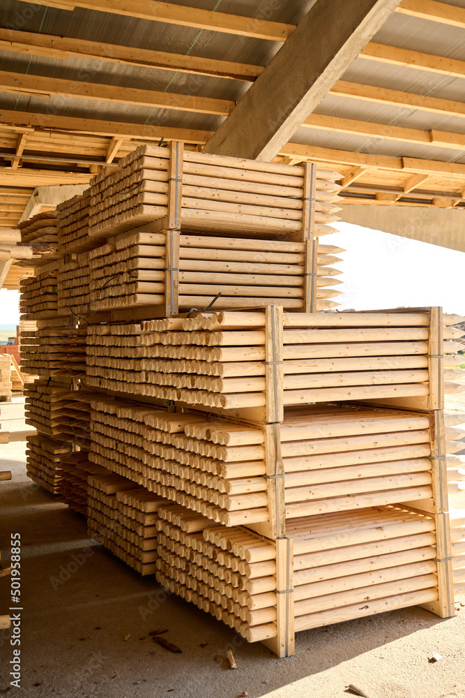 Tree Support Stakes Round Pointed Wood Pegs Tree Support Stakes Round Pointed Wood Pegs