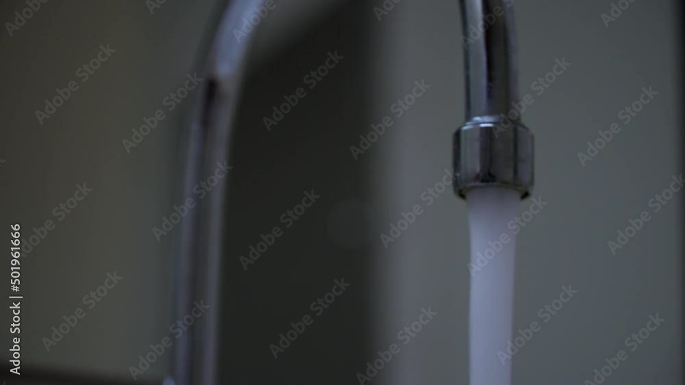 Water Facet running close up #1 Water Facet running close up #1