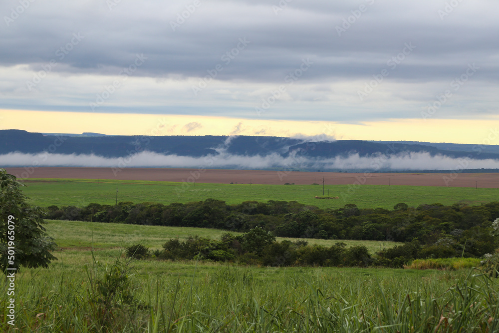 landscape with fog and mountains
landscape with fog and mountains