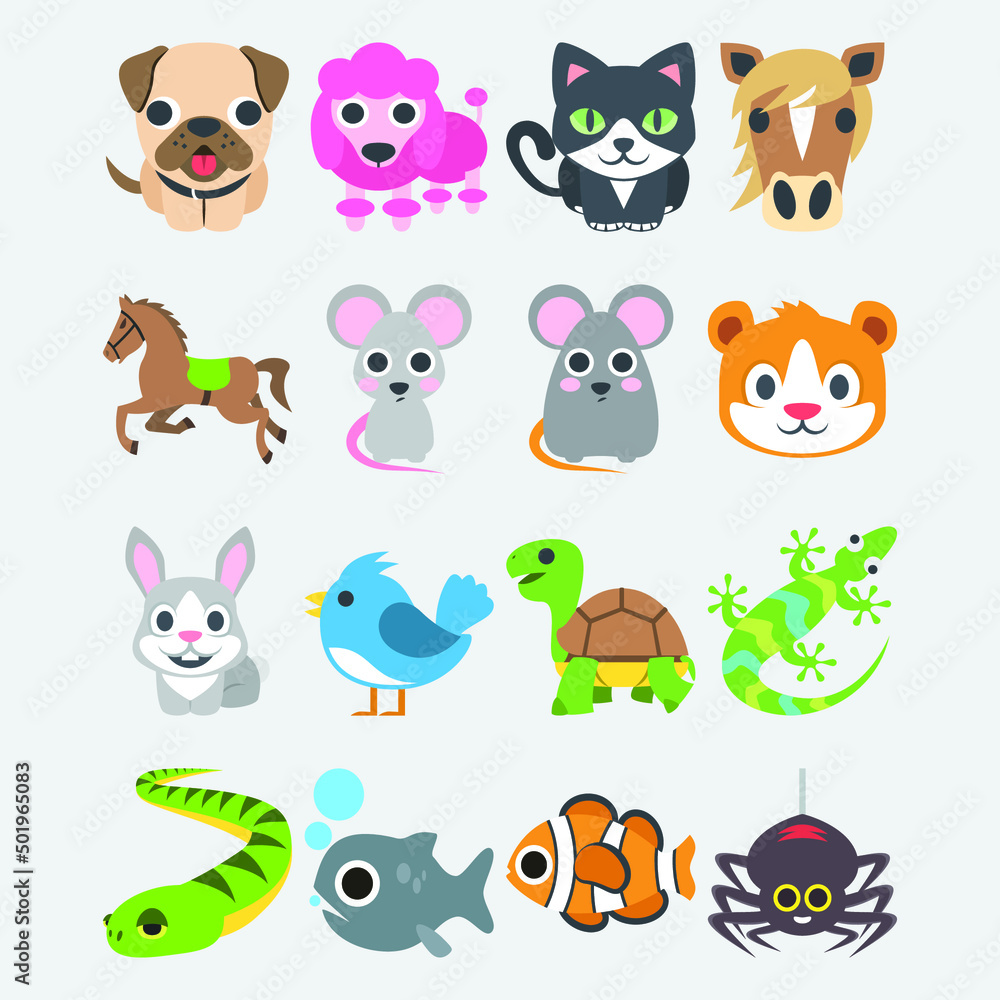 set of animals set of animals