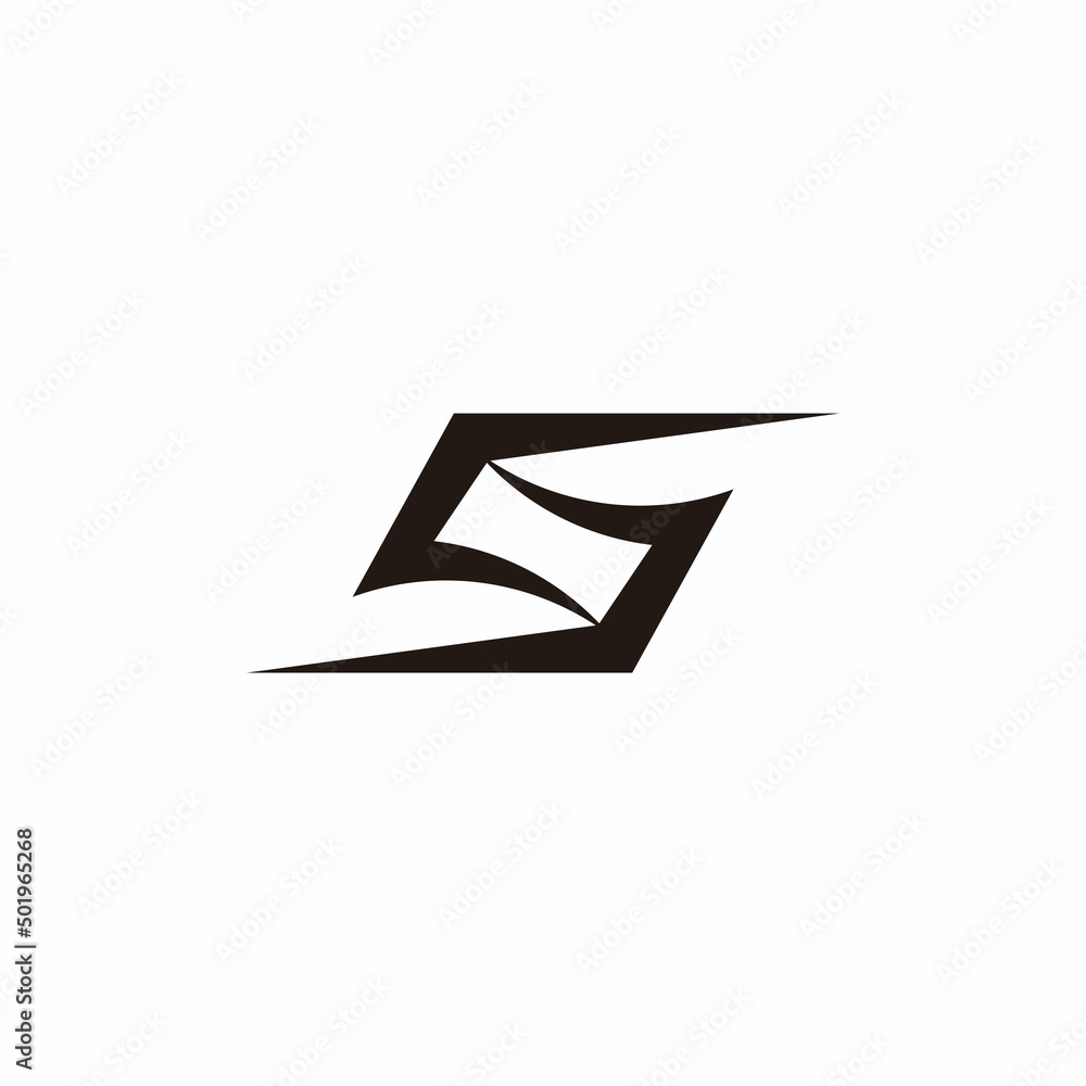 letter s linked boomerang abstract logo vector letter s linked boomerang abstract logo vector