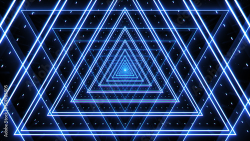 Abstract Retro Triangle Star VJ Loop Background