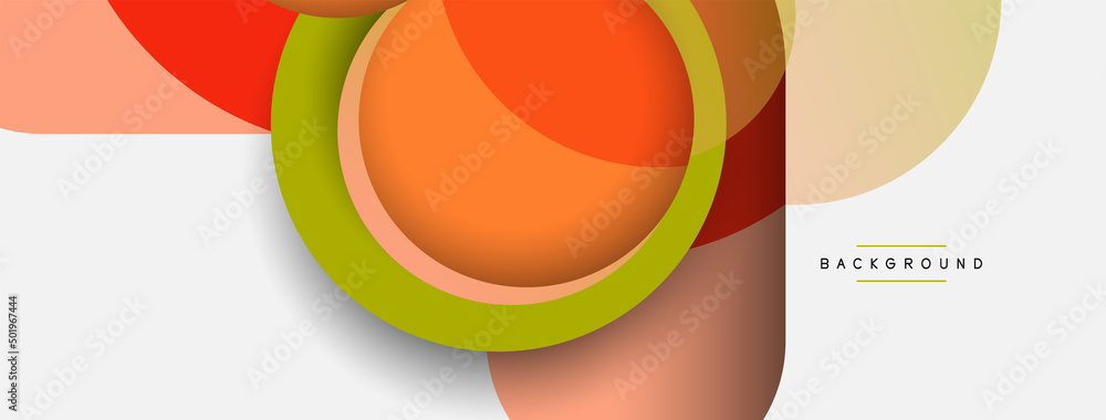 Circle and round shapes abstract background. Vector illustration for wallpaper banner background or landing page Circle and round shapes abstract background. Vector illustration for wallpaper banner background or landing page