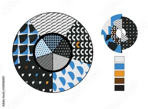 Lodestar  -  'a star that leads or guides' -  original patterns and colours from the wall work design. The grey in the palette  is indicative of the proposed aluminium print  surface.
