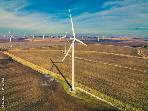 wind turbines farm 