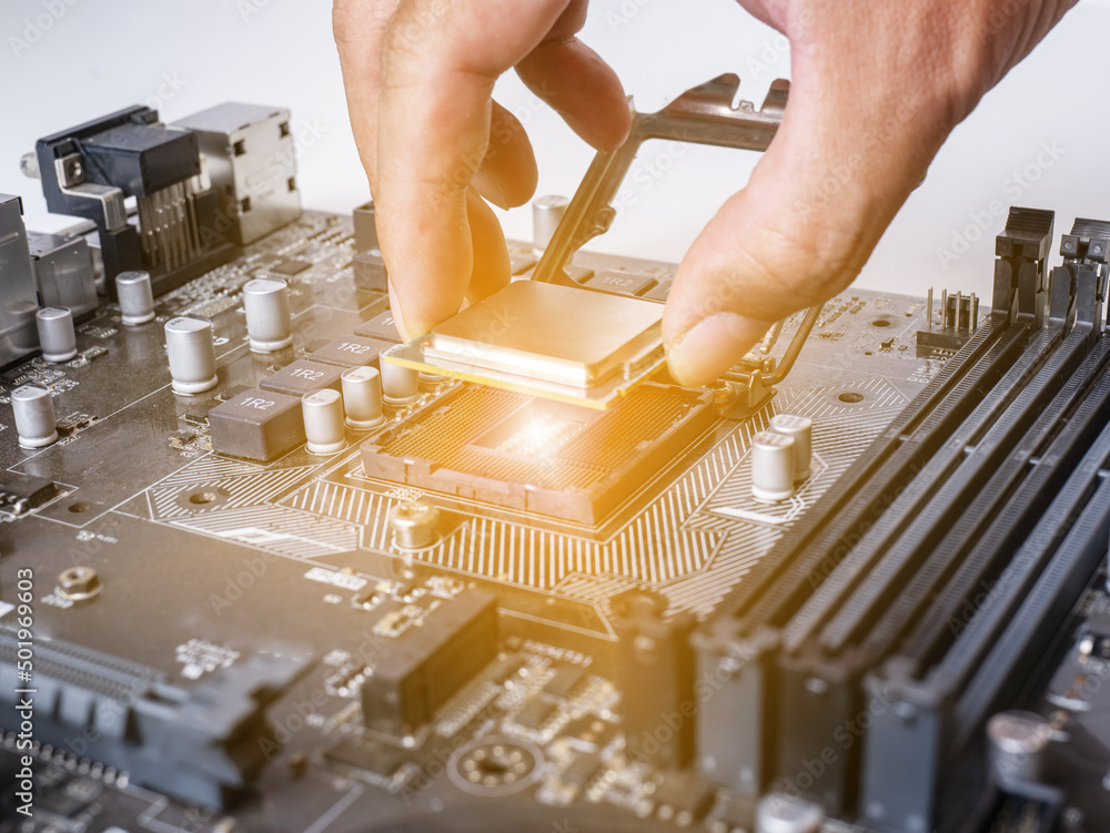 Ταπετσαρία Hold the CPU handle and insert it into the CPU slot on the motherboard