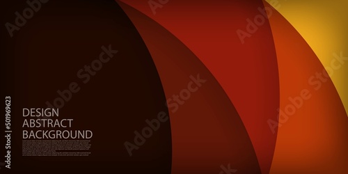 Modern 3D abstract dark background and paper cut shapes. Eps10 vector illustration
