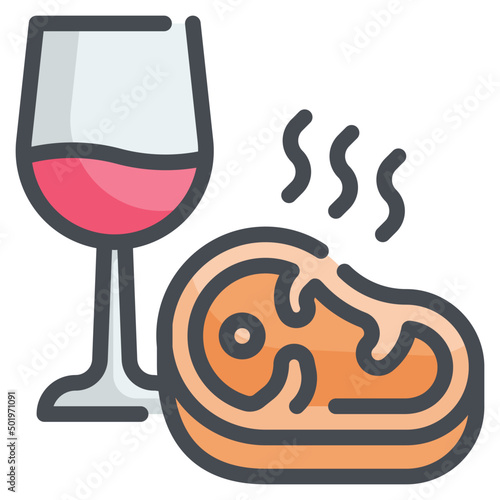 steak line icon