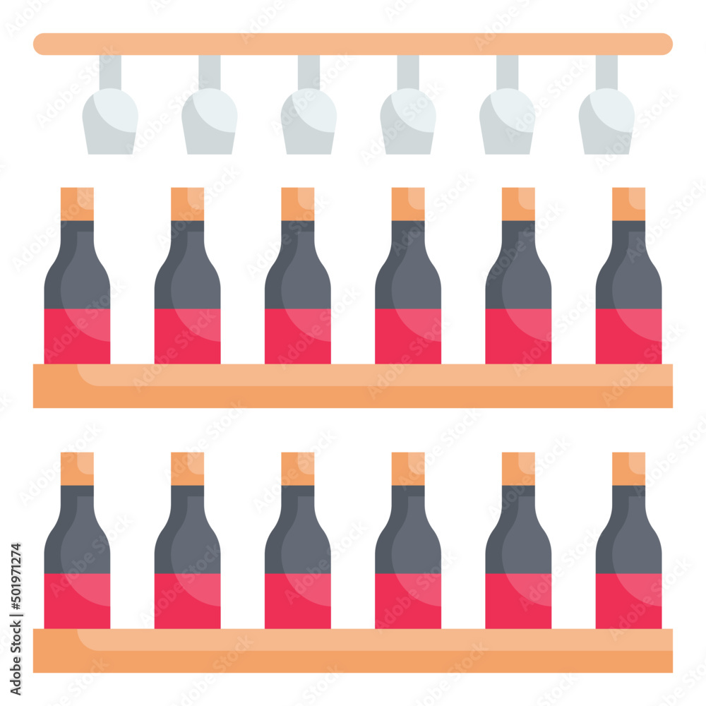 shelf flat icon shelf flat icon