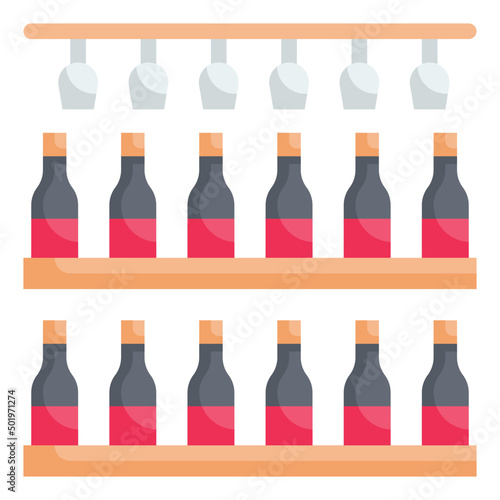 shelf flat icon