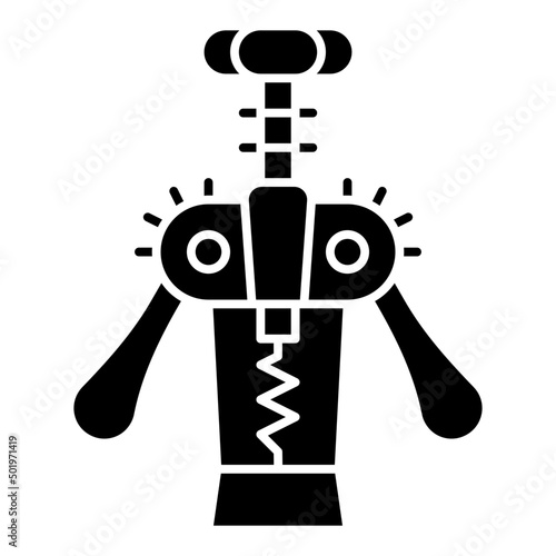 corkscrew glyph icon