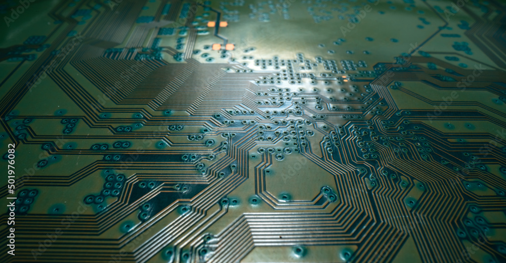 Technology background with circuit board. Electronic computer hardware ...
