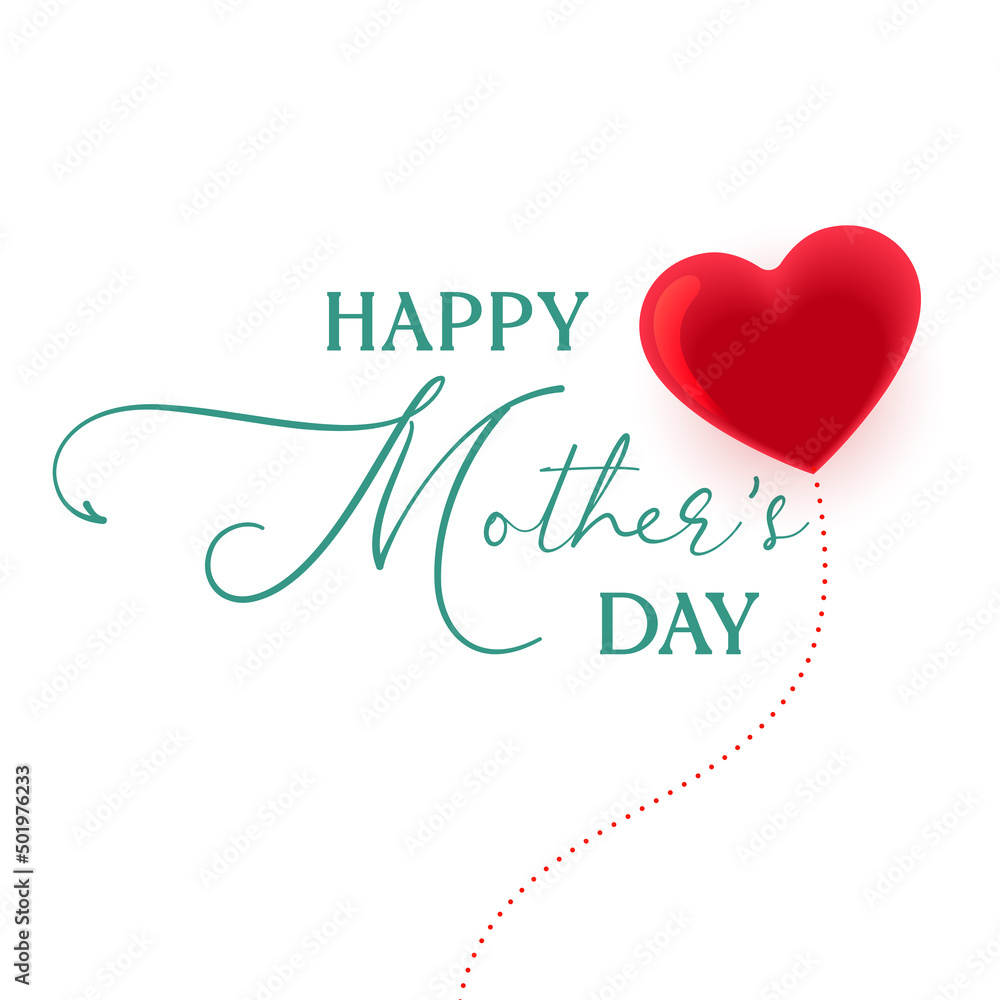 Mothers day quote lettering in typographic illustration