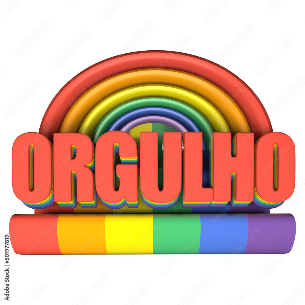 Logotipo com a palavra orgulho gay