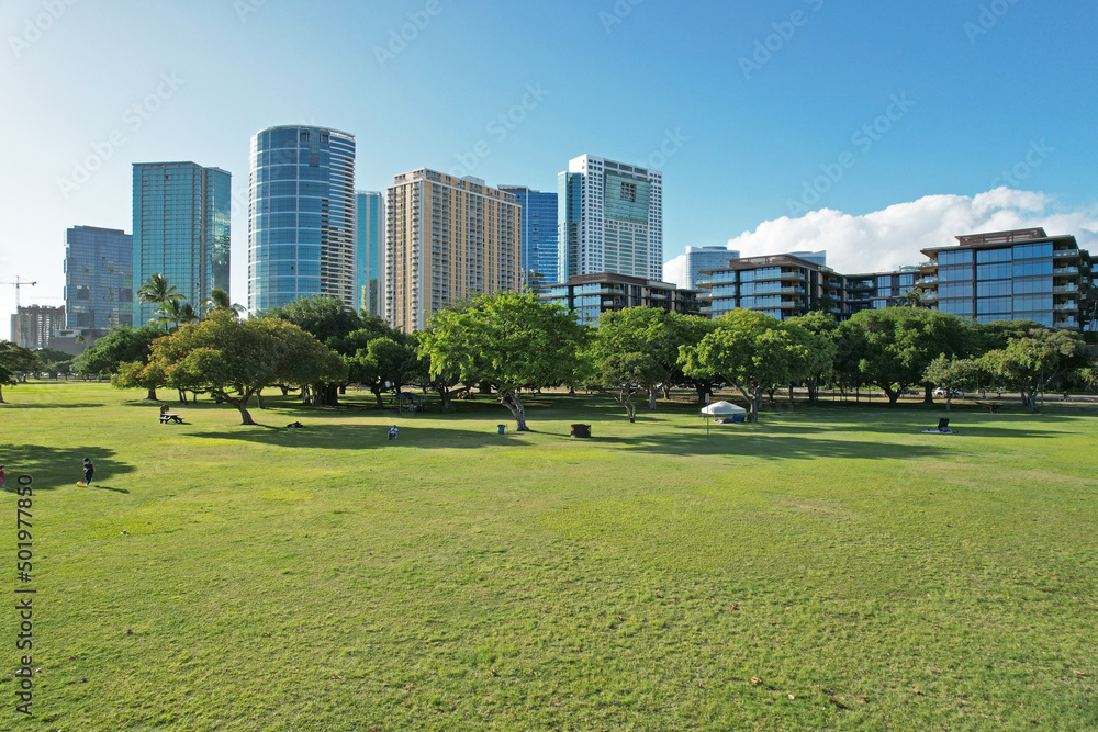 Honolulu Cityscape, Hawaii, USA