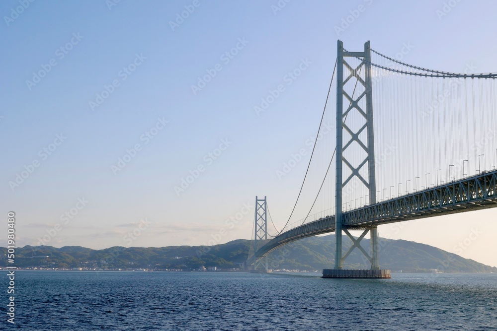 兵庫県立舞子公園から見た明石海峡大橋