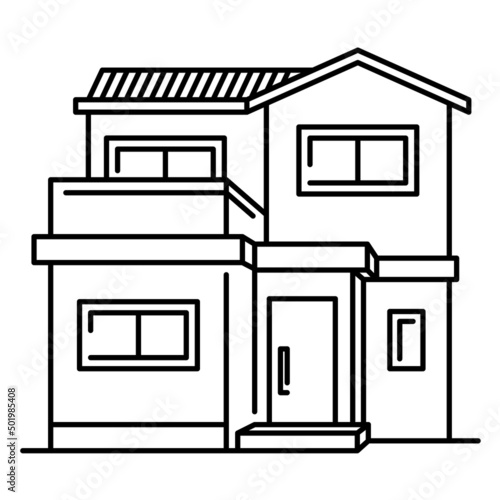 新築の二階建て一軒家