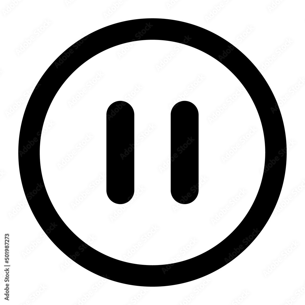 Stop and pause icon, interface media button, internet player video symbol, web film audio vector illustration Stop and pause icon, interface media button, internet player video symbol, web film audio vector illustration