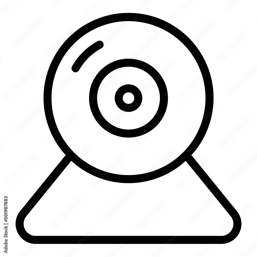 icon of a webcam vector icon of a webcam vector