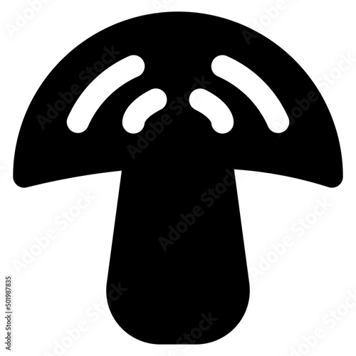 mushroom icon vector logo