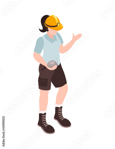 Isometric Geologist Icon