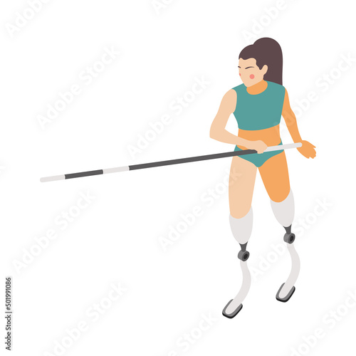 Disabled Sportswoman Icon