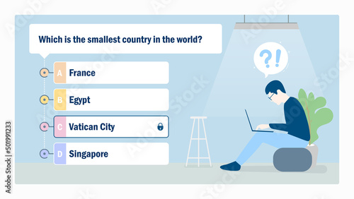 Quiz, Exam, Social media quiz game template & background, Question, Objective question for team building activities, Assessment