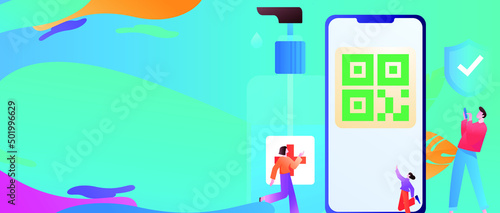 Medical health protection against epidemic flat vector concept illustration
