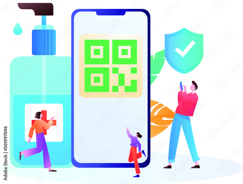 Medical health protection against epidemic flat vector concept illustration
Medical health protection against epidemic flat vector concept illustration