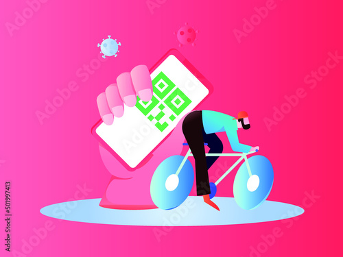 Medical health protection against epidemic flat vector concept illustration
