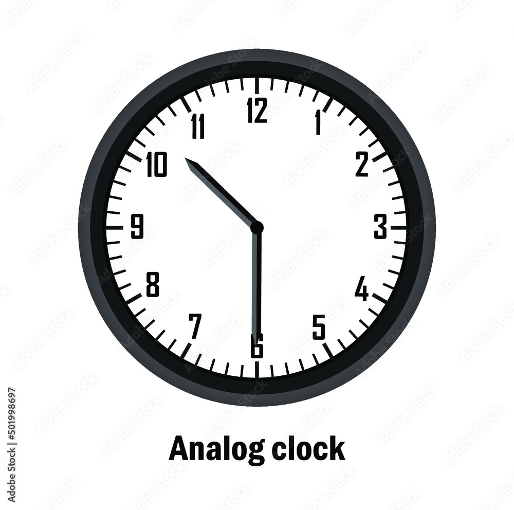 wall clock vector illustration time 10:30 wall clock vector illustration time 10:30