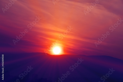sunset sun ray light shine © aleksandar nakovski