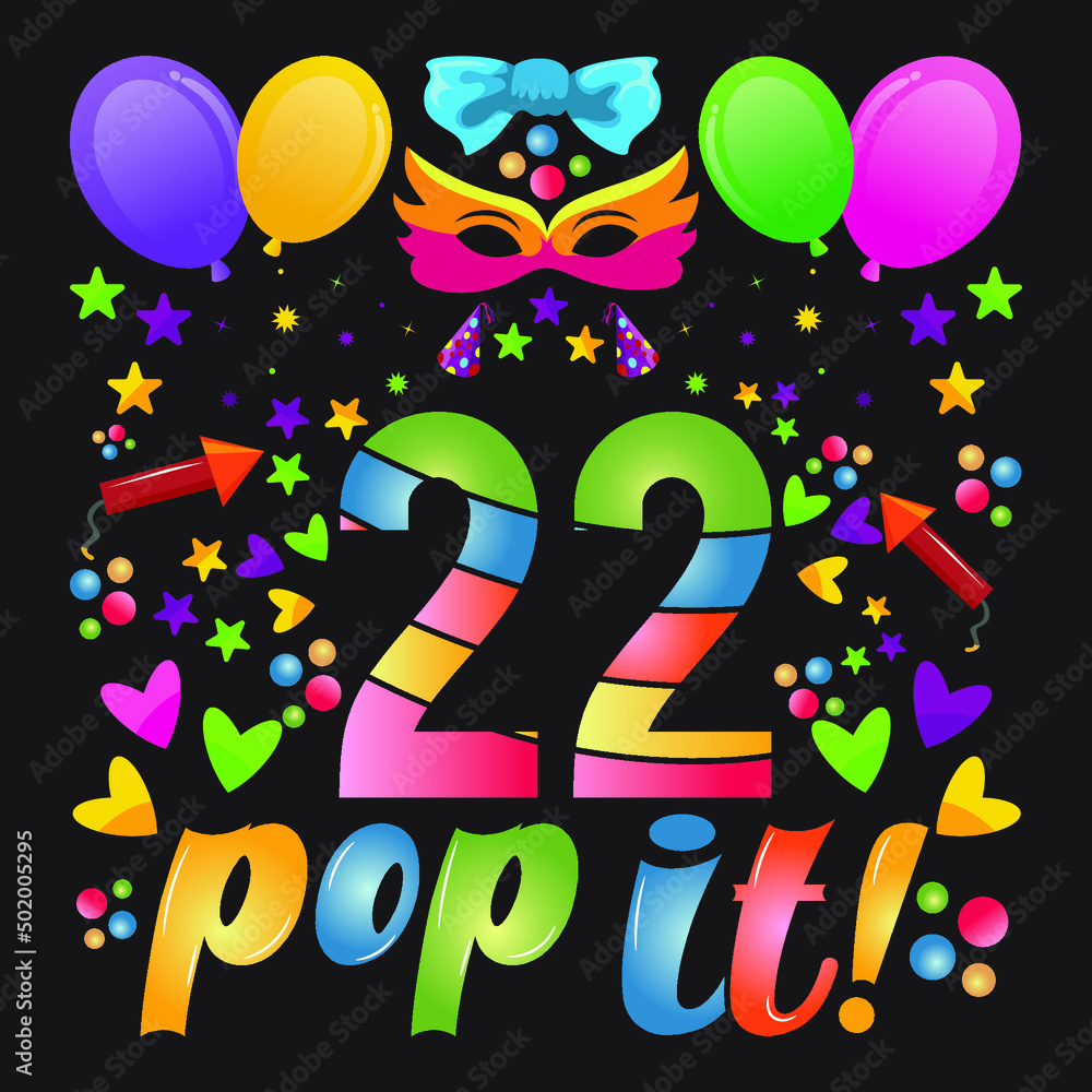Fototapeta premium Birthday T-shirt Designs with unique vector