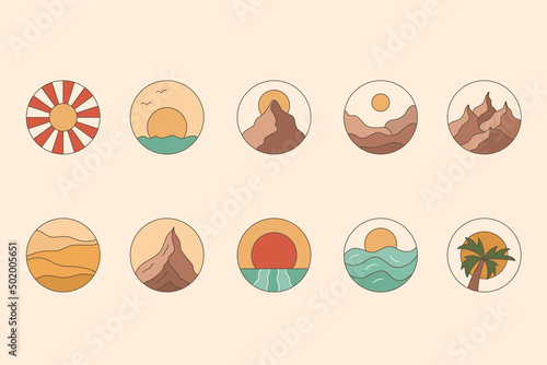 Mountains landscape highlights.