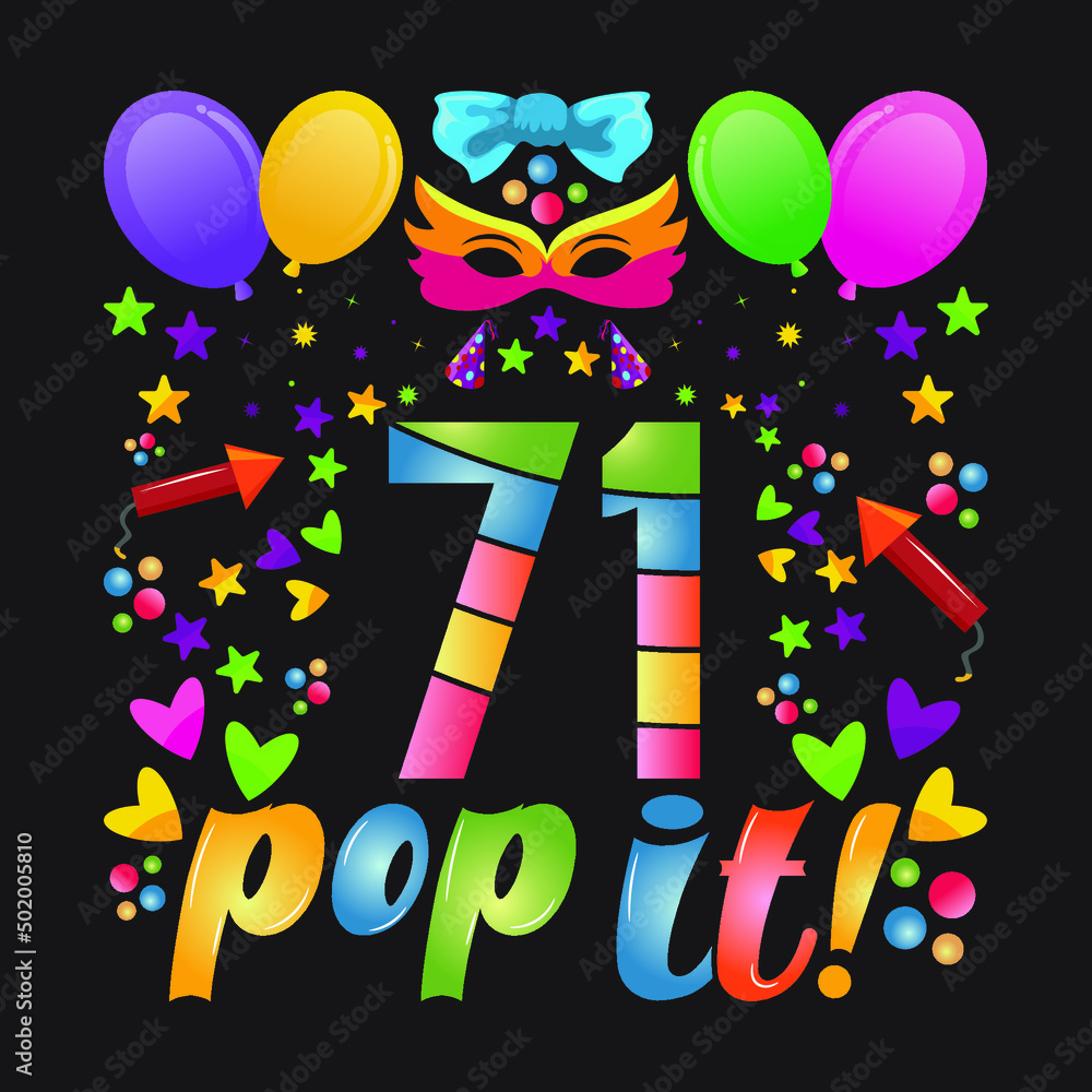 Fototapeta premium Birthday T-shirt Designs with unique vectors