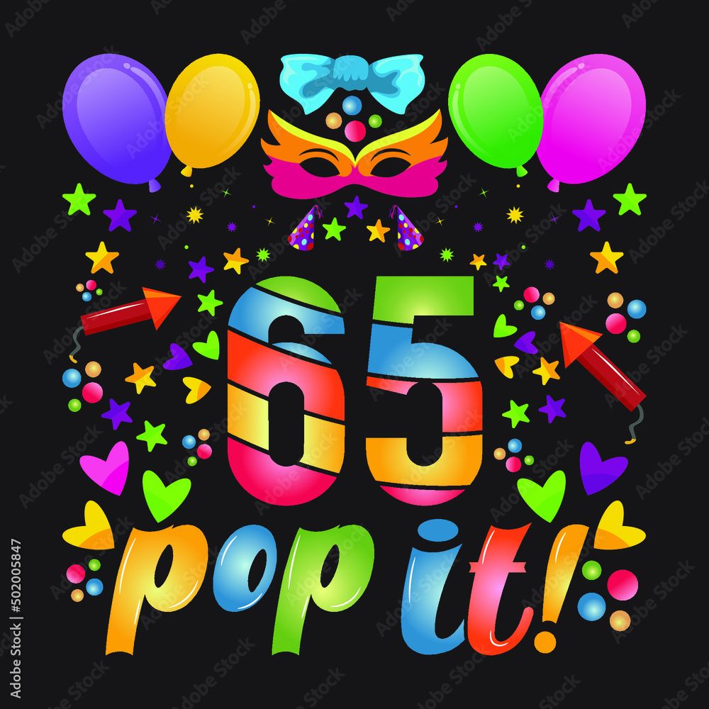 Fototapeta premium Birthday T-shirt Designs with unique vectors