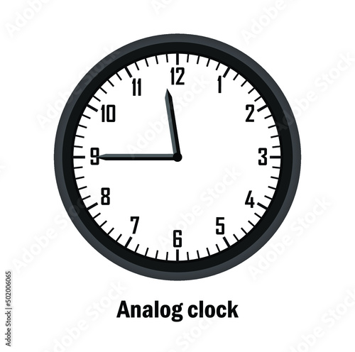 wall clock with time to go 11:45