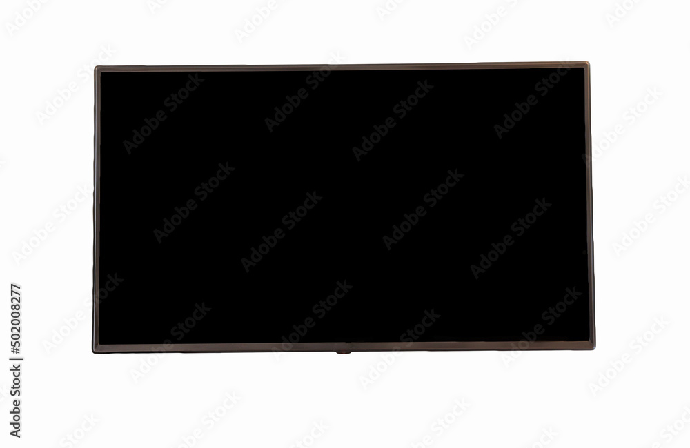 Blank mockup of an LED TV. black on a white background. Blank mockup of an LED TV. black on a white background.