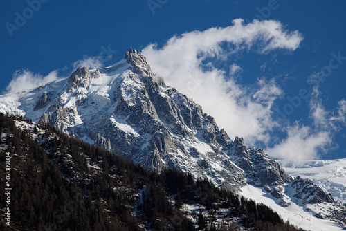 Chamonix Mont Blanc et LEs Houches en fin de saison hivernale photo