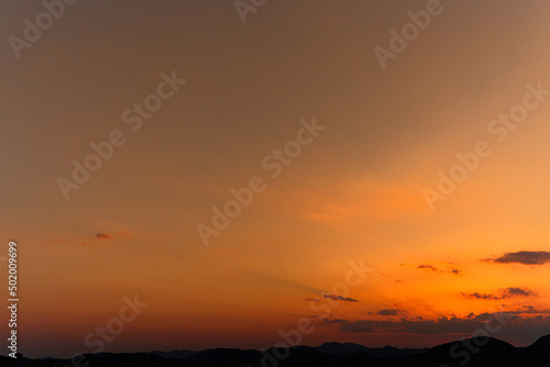 Fototapeta Naklejka Na Ścianę i Meble -  万葉の岬から望む夕日