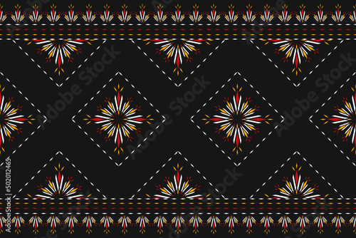 Geometric ethnic seamless pattern traditional. Abstract mandala flower background. Design for wallpaper, vector illustration, fabric, clothing, carpet, textile, batik, embroidery.