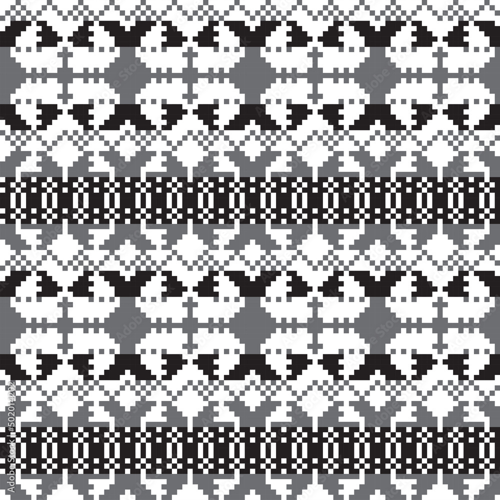 Christmas Fair Isle Seamless Pattern Design Christmas Fair Isle Seamless Pattern Design